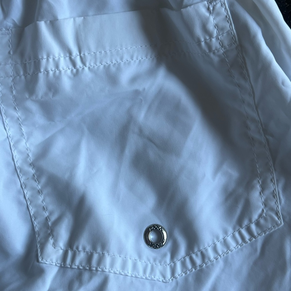 Zara White Athletic Shorts Lightweight Elastic Waist - Picture 6 of 8